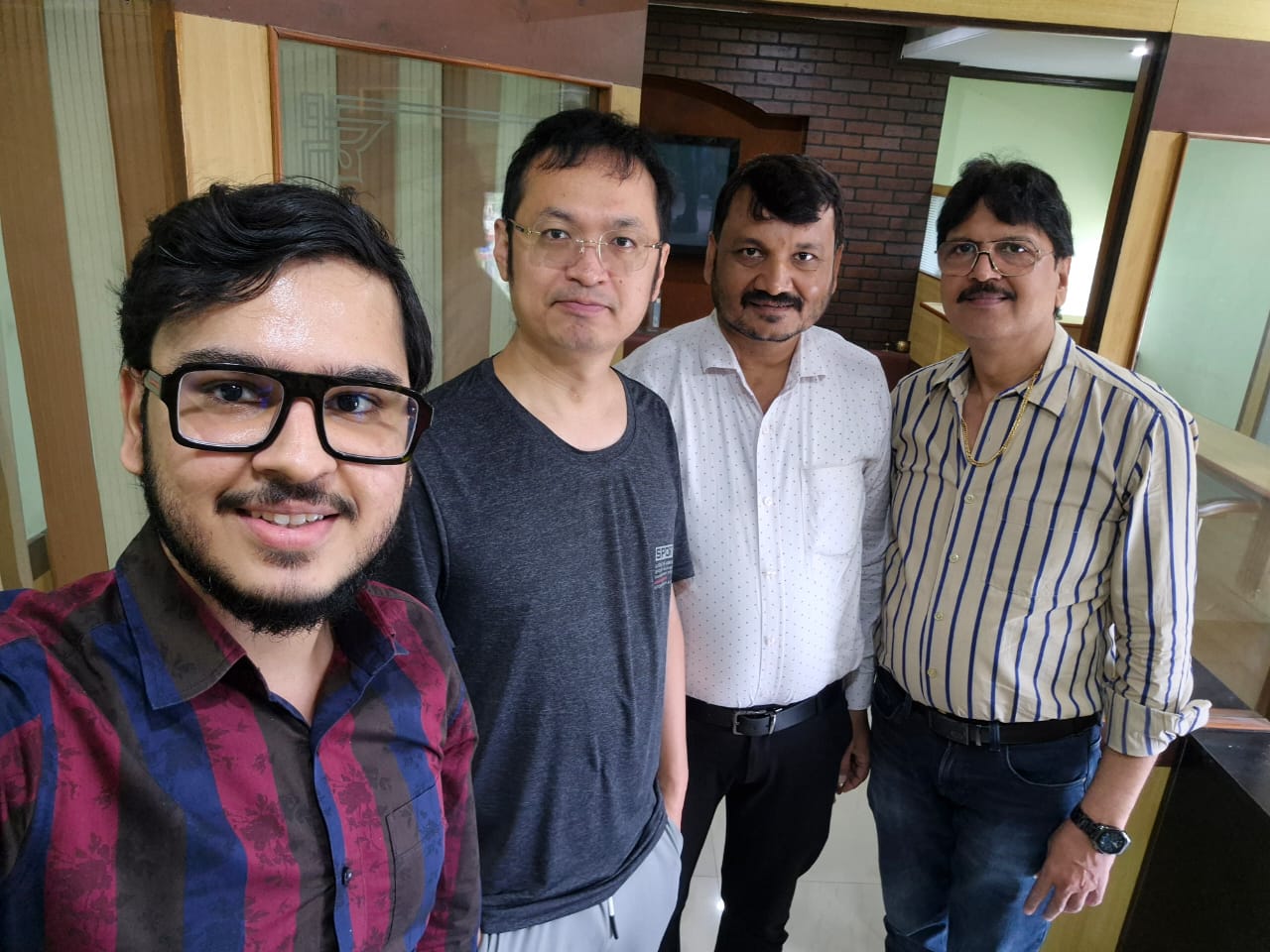 Meeting with global clients at our office for mineral supply partnerships