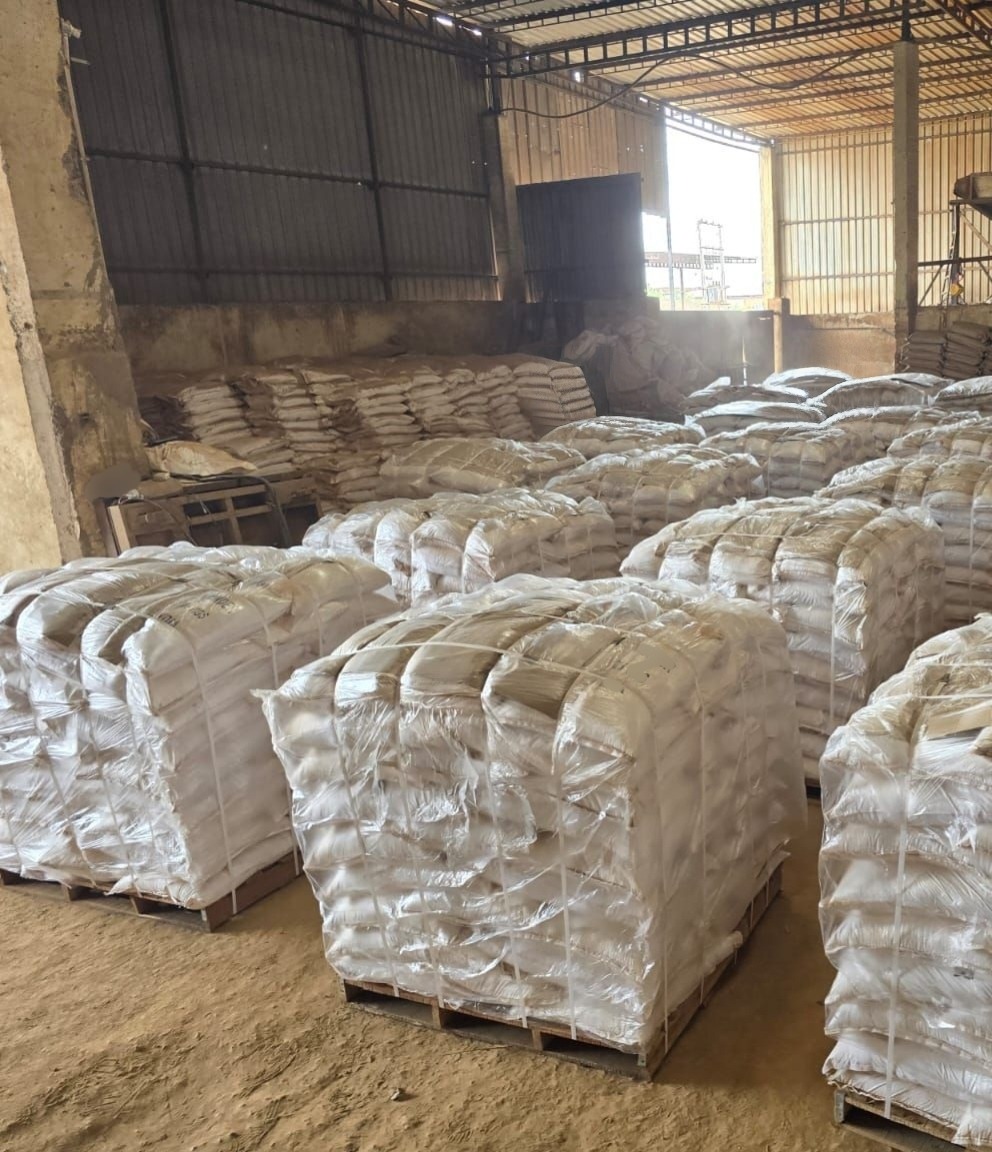 Warehouse stock packed and ready for global shipment