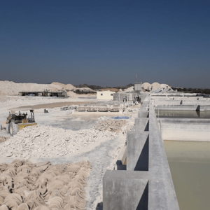Processing plant converting raw minerals into export ready materials
